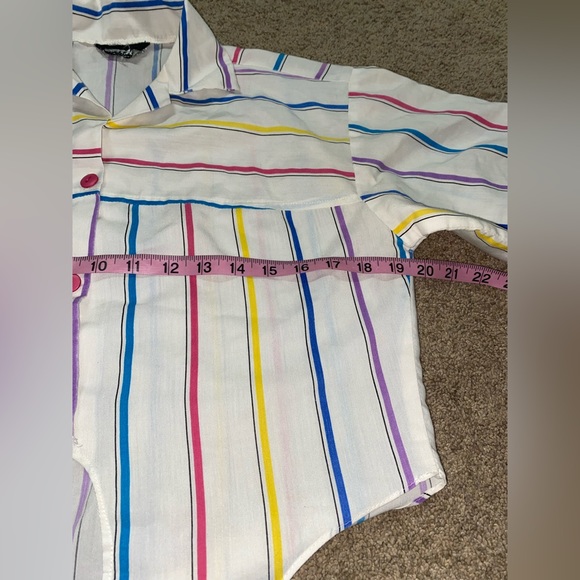 Sauci 80’s Tie Crop Top - Picture 5 of 6